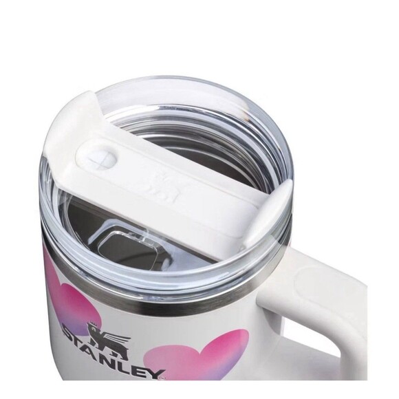 Stanley Valentine’s Day Frost Heart 20oz H2.0 FlowState Quencher Tumbler NEW - Picture 8 of 9